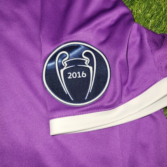 Cristiano Ronaldo Real Madrid 2016 2017 UEFA FINAL Away Soccer Jersey Shirt L - Picture 5 of 9